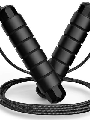 71wm42EtoNL._AC_SX679_-1.jpg Adjustable Speed Jump Rope - Tangle-Free Cable for Fitness & Home Exercise